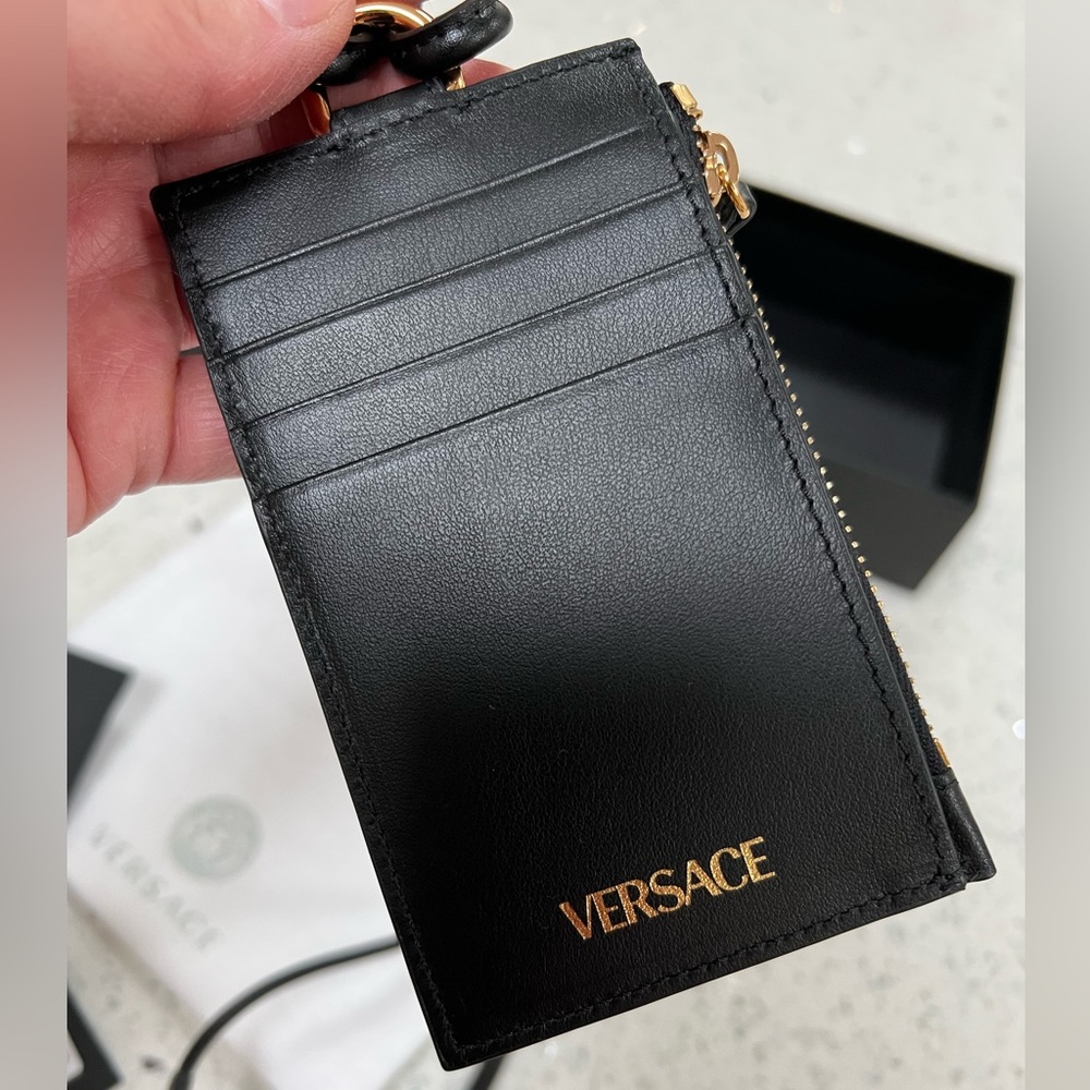 Versace Leather Card Wallet